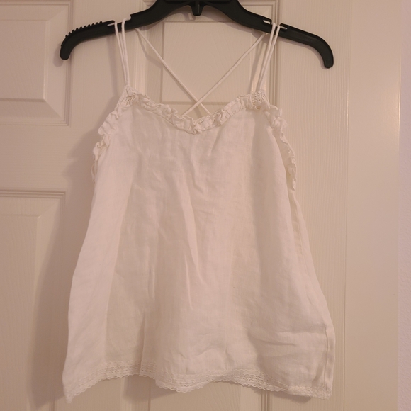 Zara Cream Lace Detail Top - Picture 3 of 5